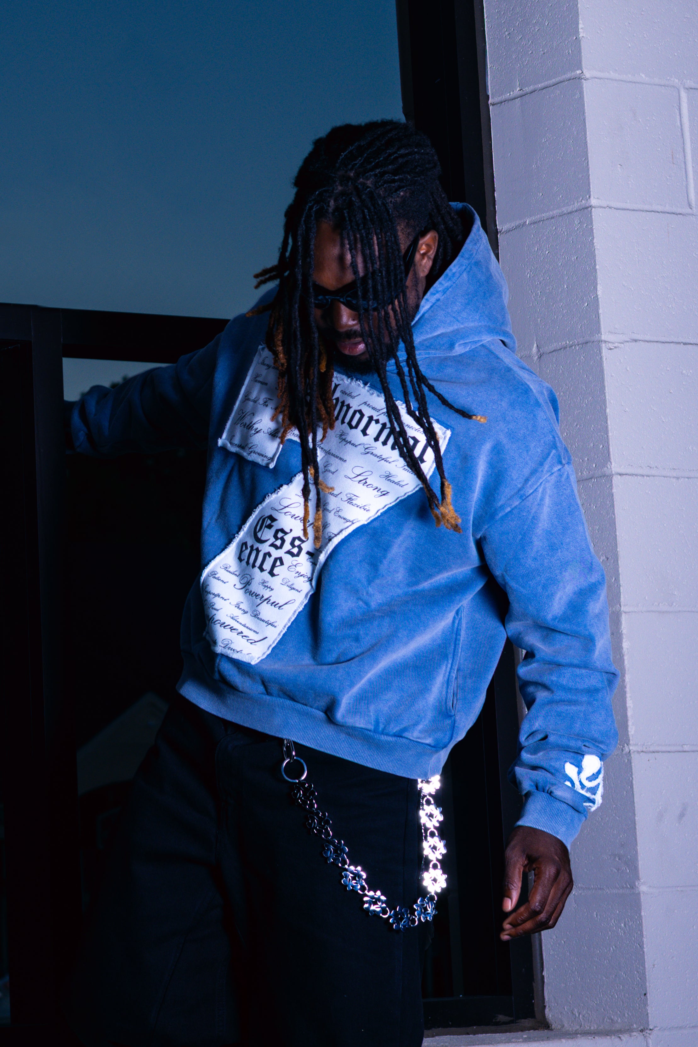 Blue vintage hoodie
